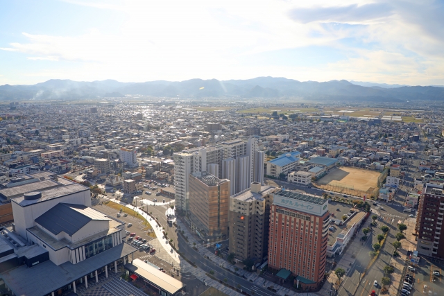 山形市の街並み